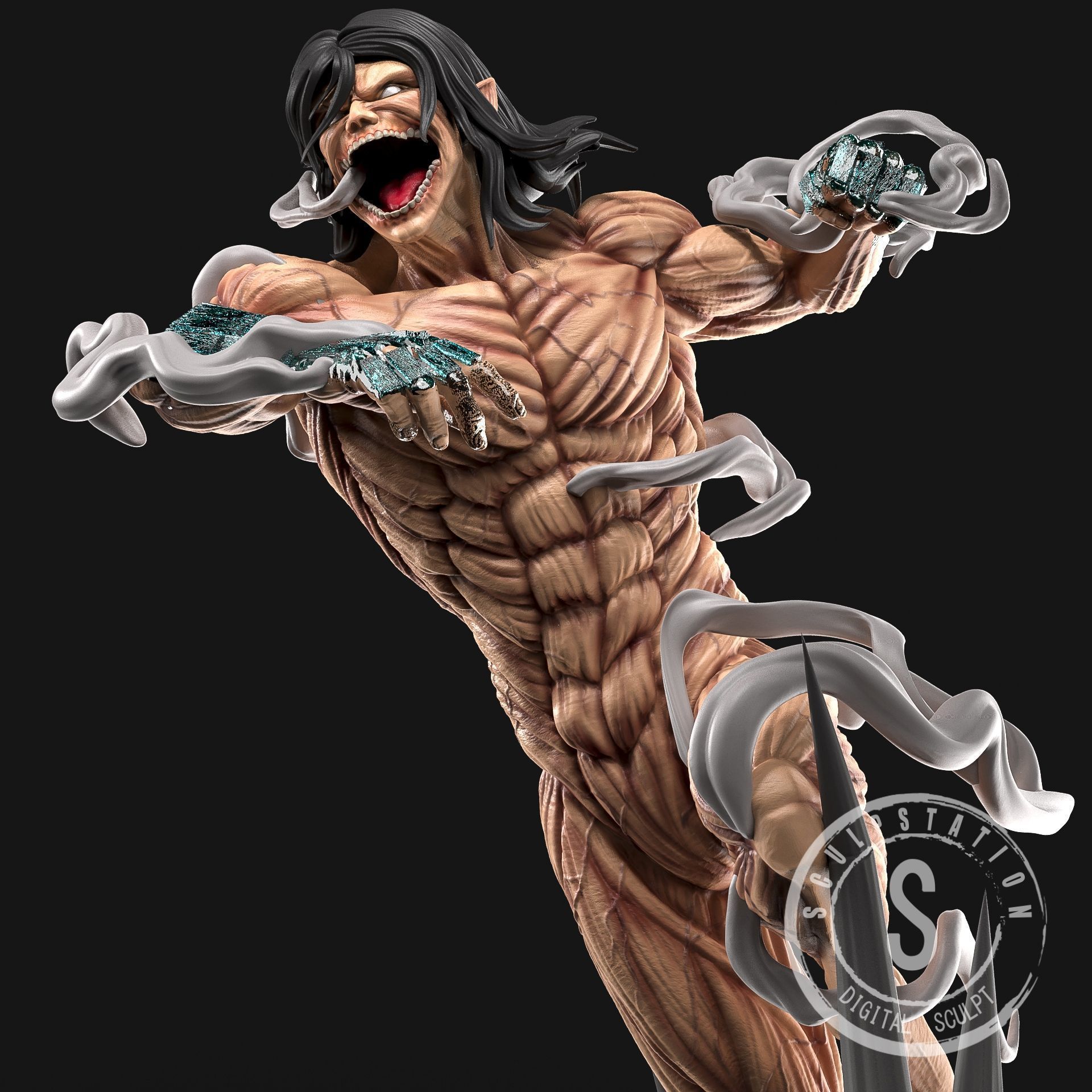 Eren Titan Form Warhammer Powers 3D model 3D printable | CGTrader