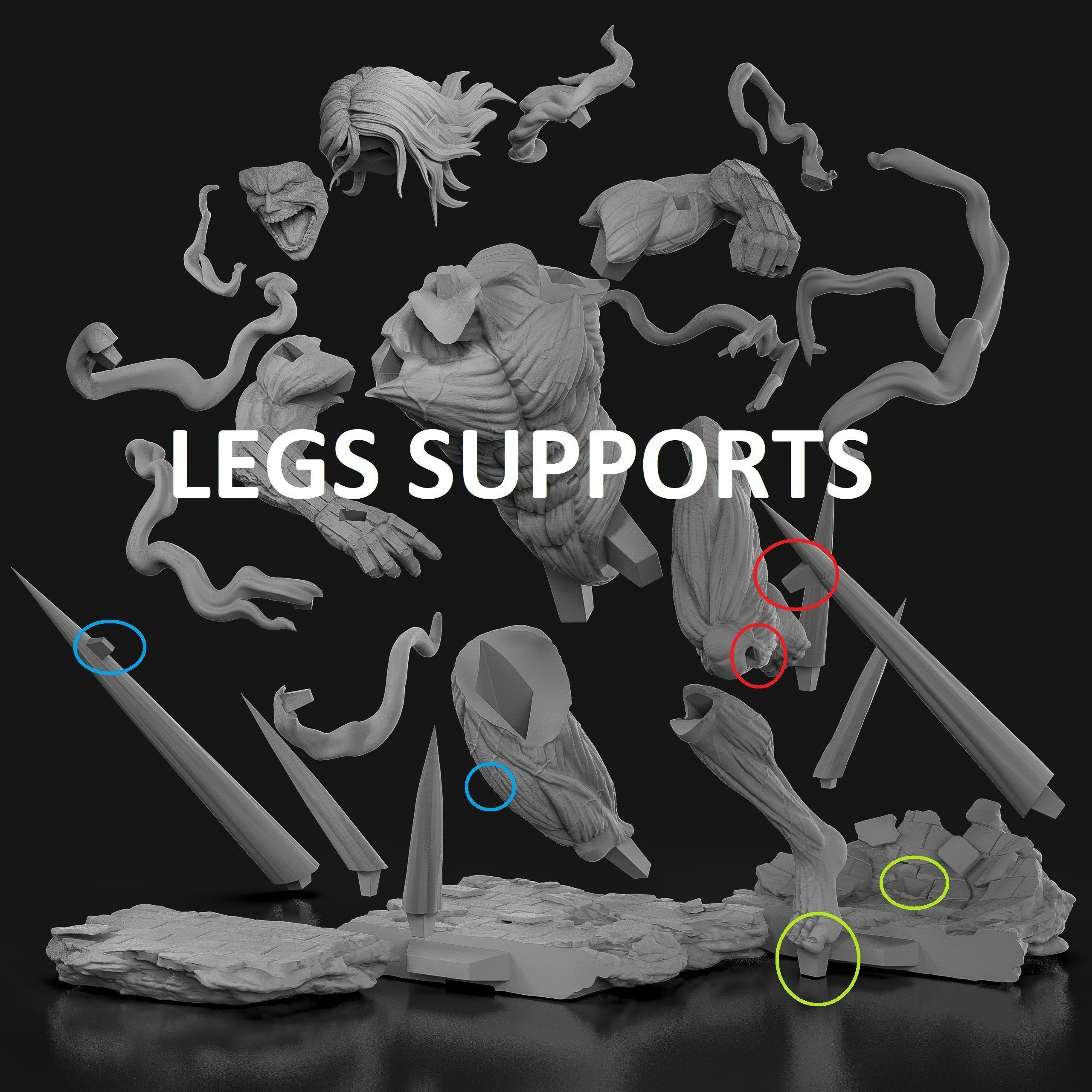 Eren Titan Form Warhammer Powers 3D print model_11