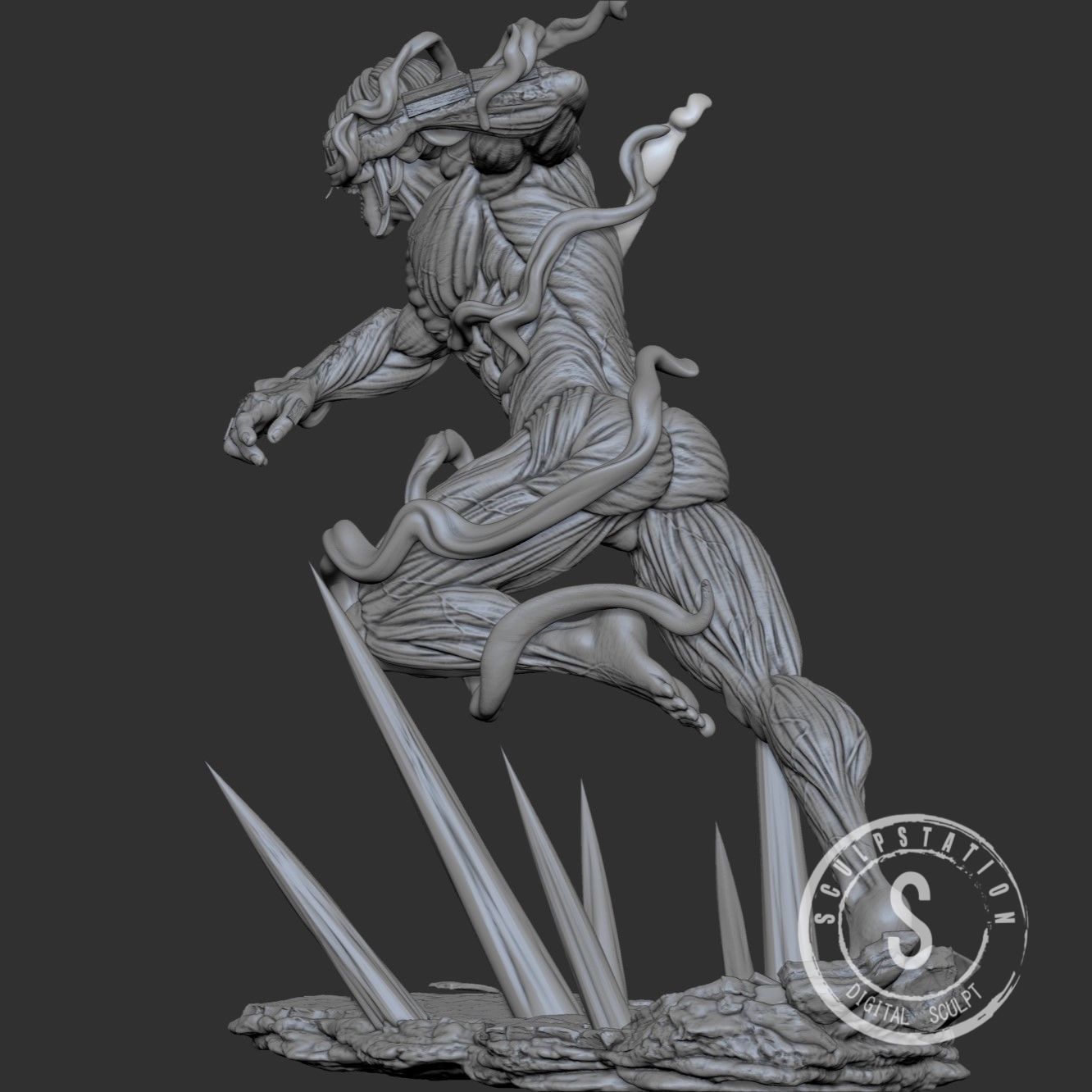 Eren Titan Form Warhammer Powers 3D print model_13