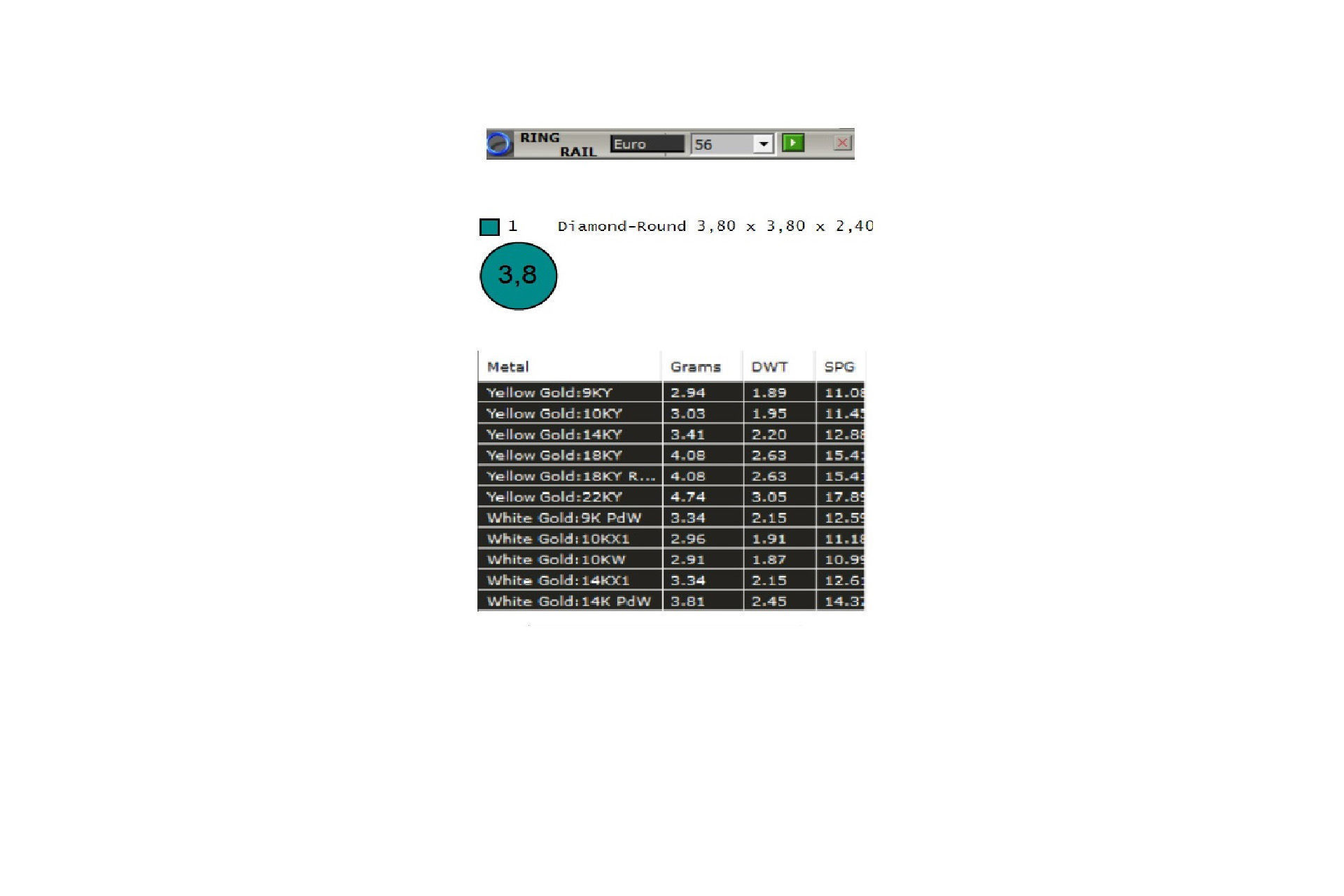 Diamond node ring model 4 3D print model_6