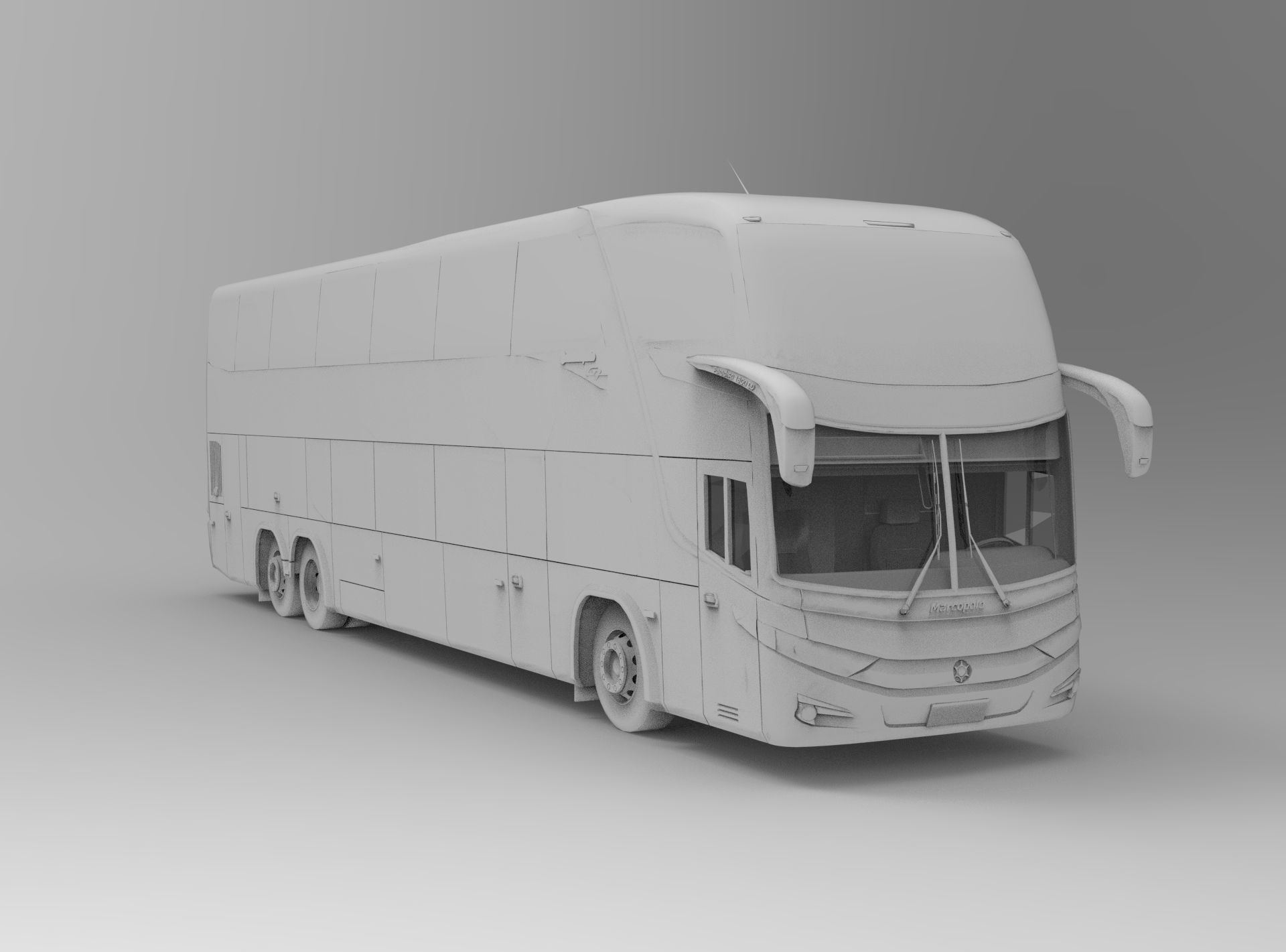 Simple BUS Marcopolo G7-1800DD  3D model_1