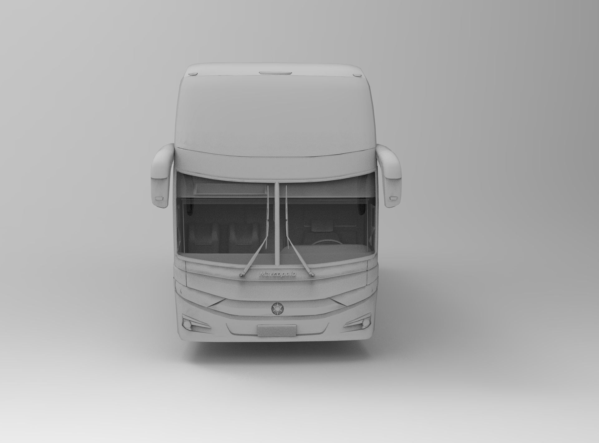 Simple BUS Marcopolo G7-1800DD  3D model_2