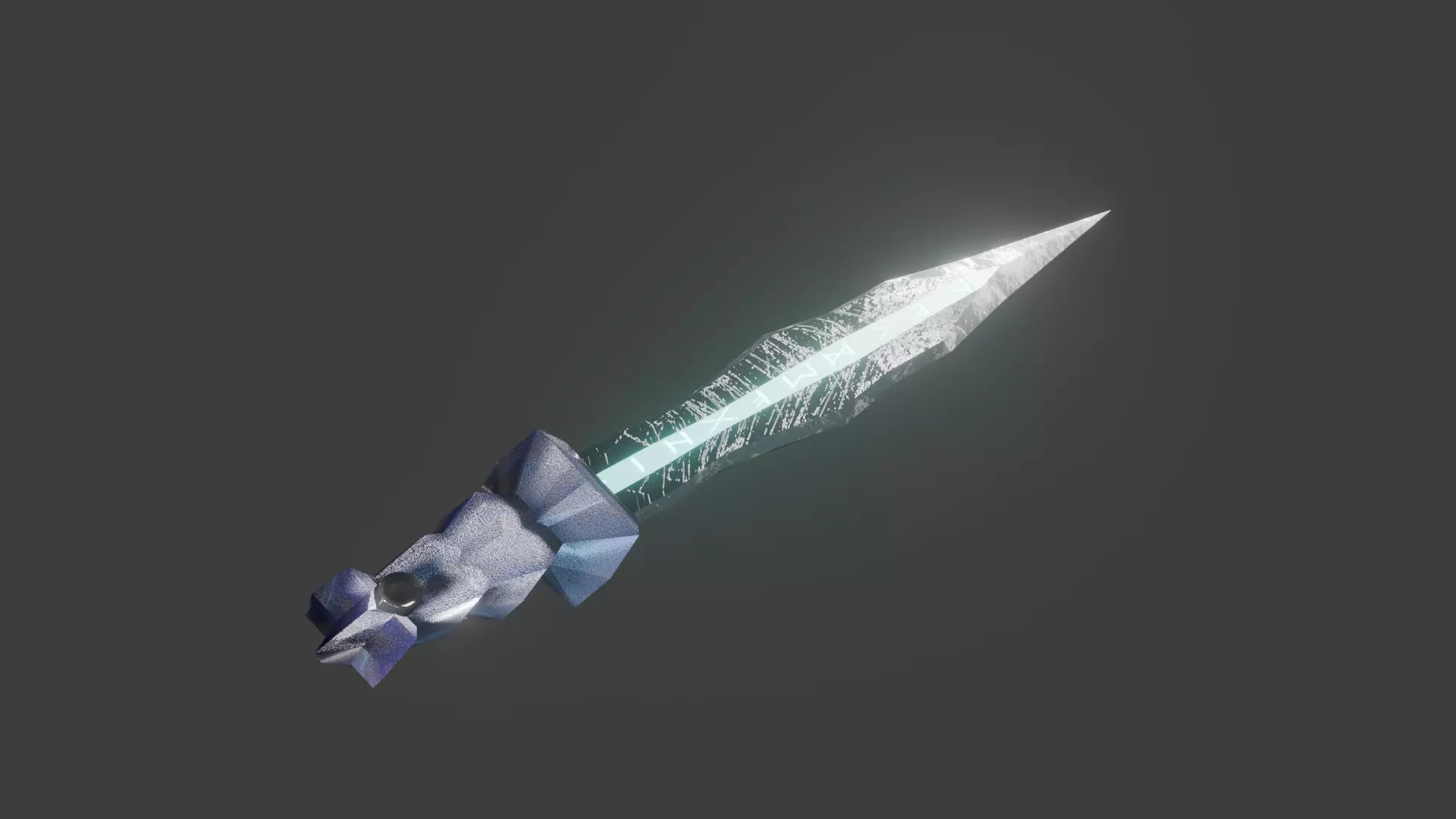 lowpoly game assets sword Free low-poly 3D model