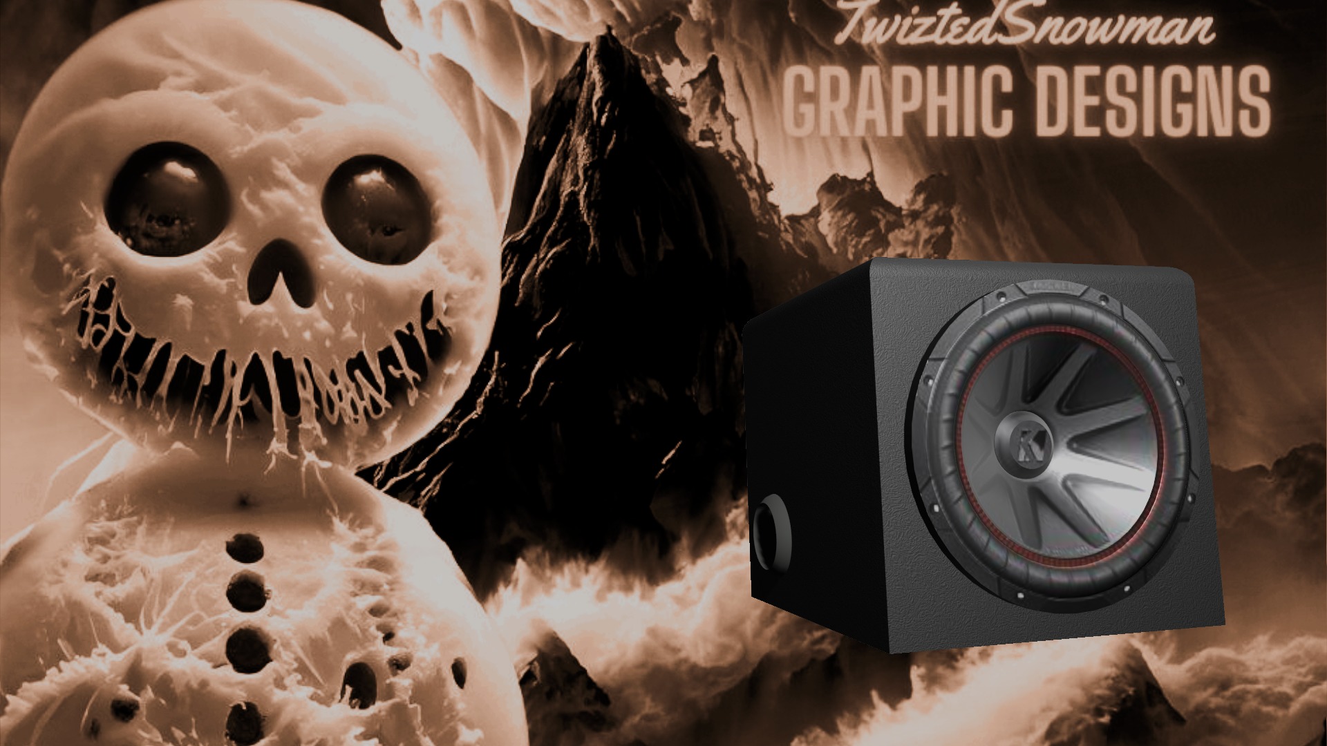 Subwoofer with ported enclosure  3D model_2