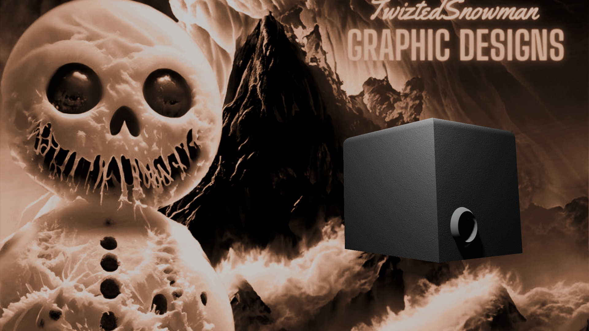 Subwoofer with ported enclosure  3D model_5