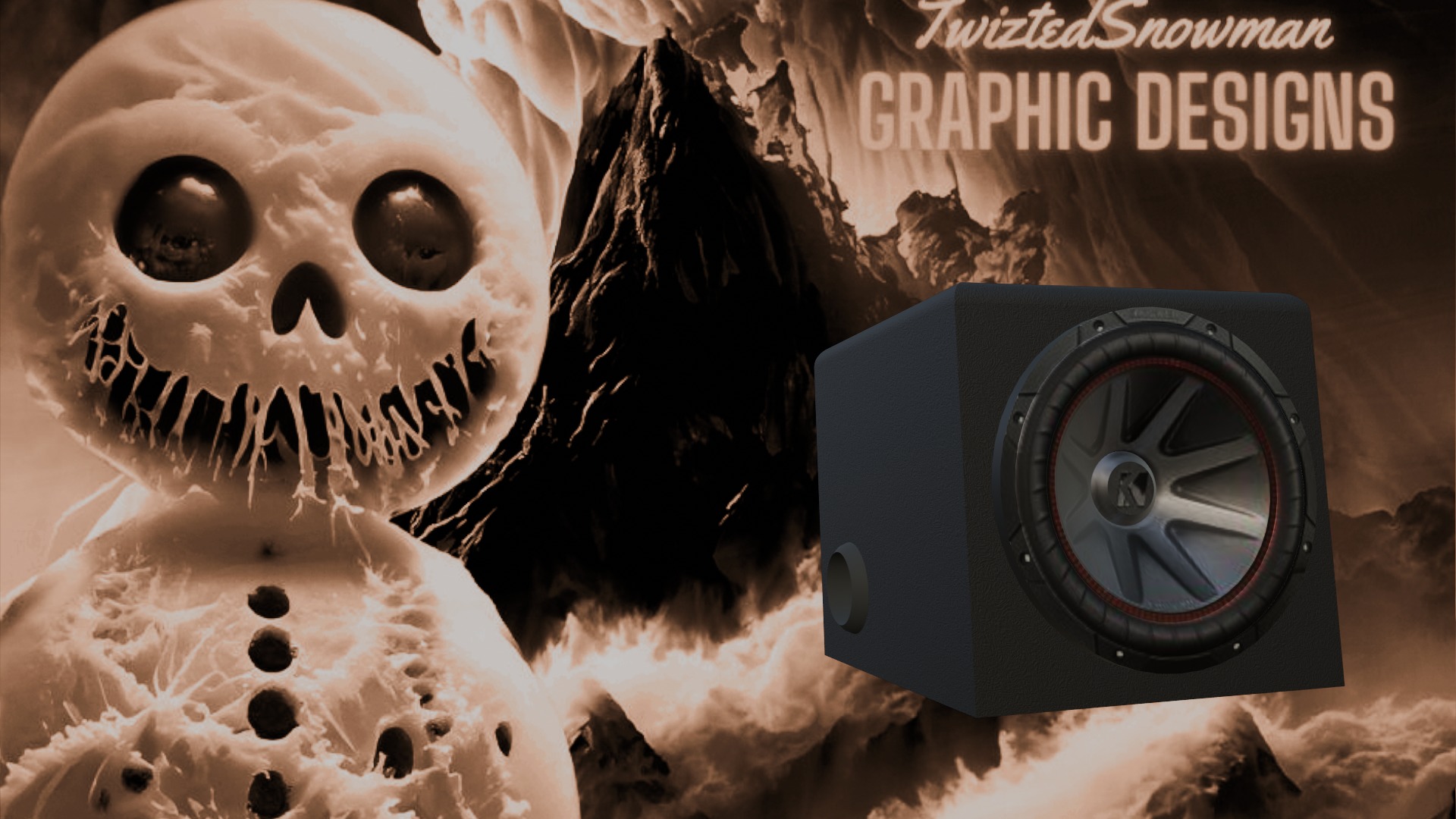 Subwoofer with ported enclosure  3D model_8