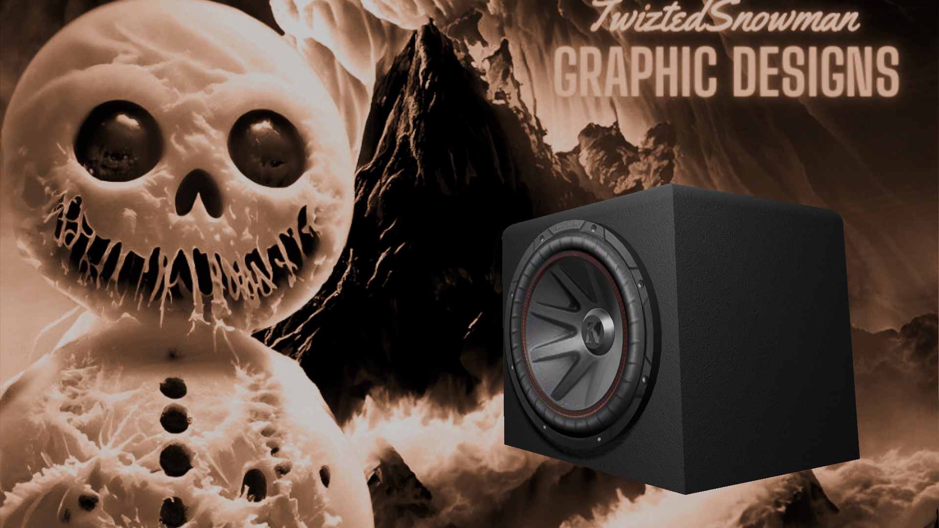 Subwoofer with ported enclosure  3D model_9
