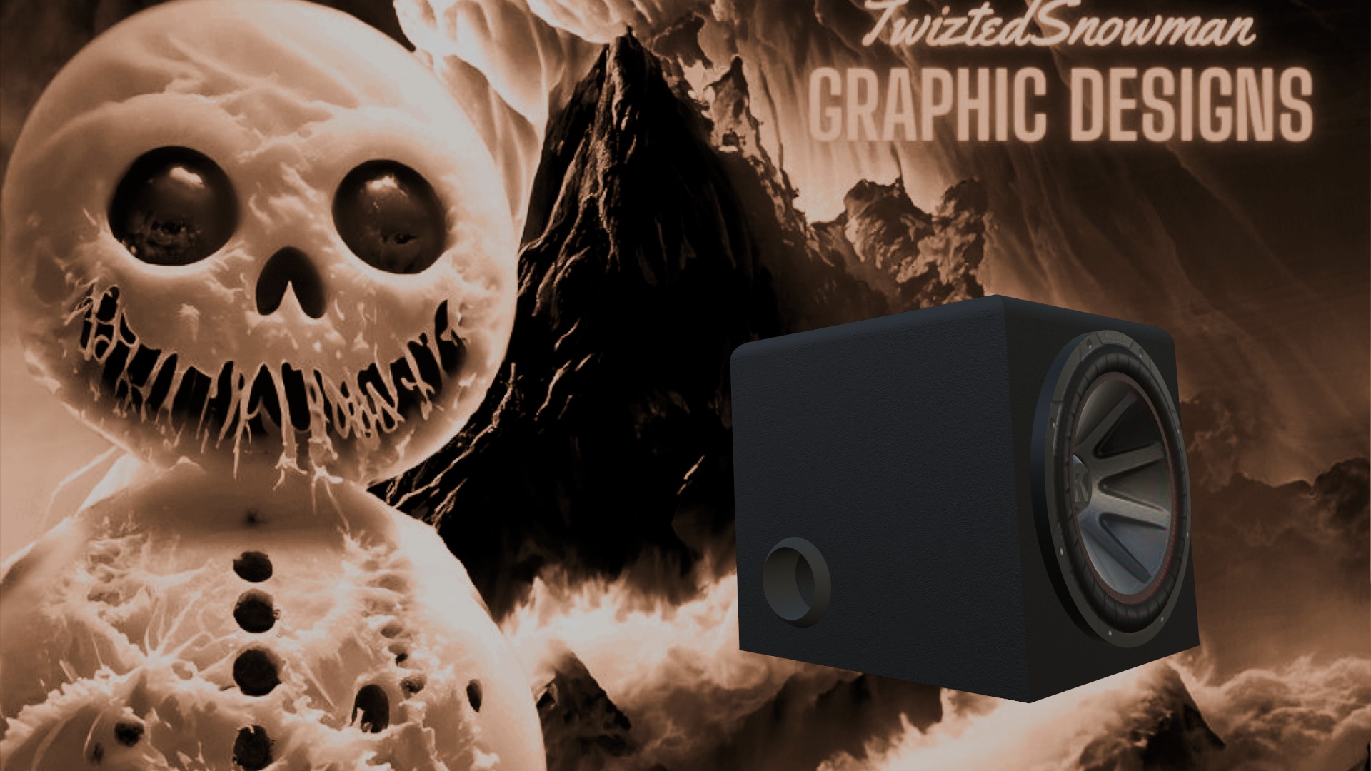 Subwoofer with ported enclosure  3D model_14