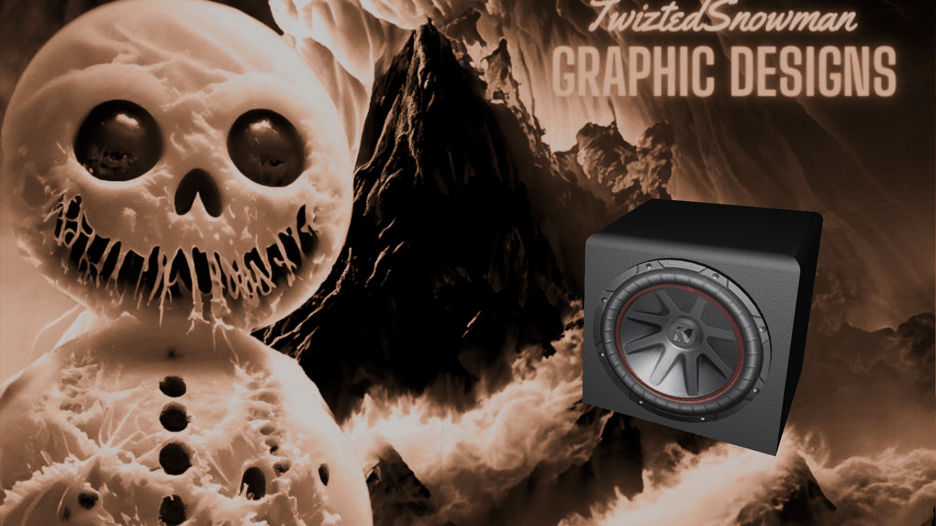 Subwoofer with ported enclosure  3D model_10