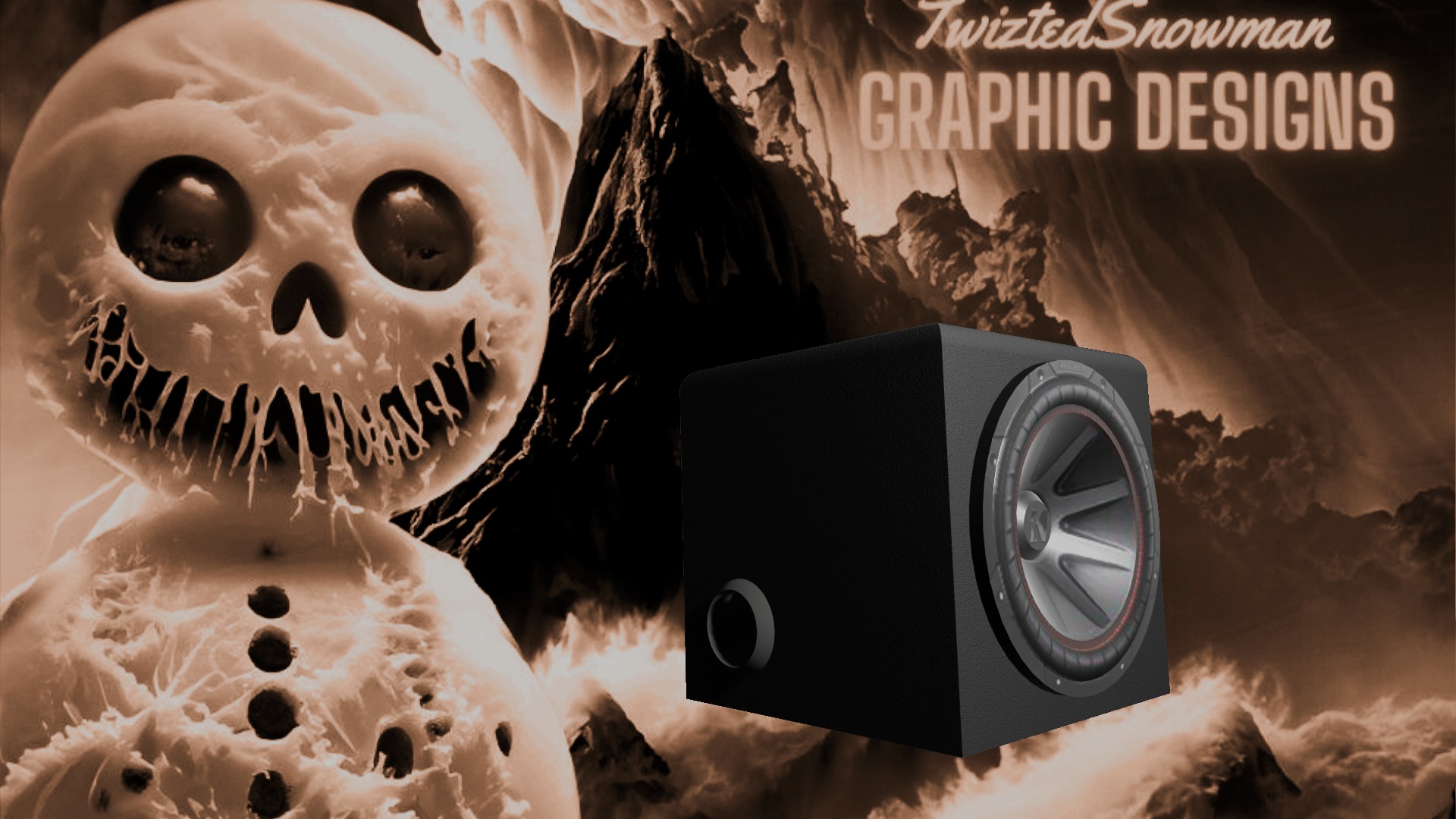 Subwoofer with ported enclosure  3D model_7