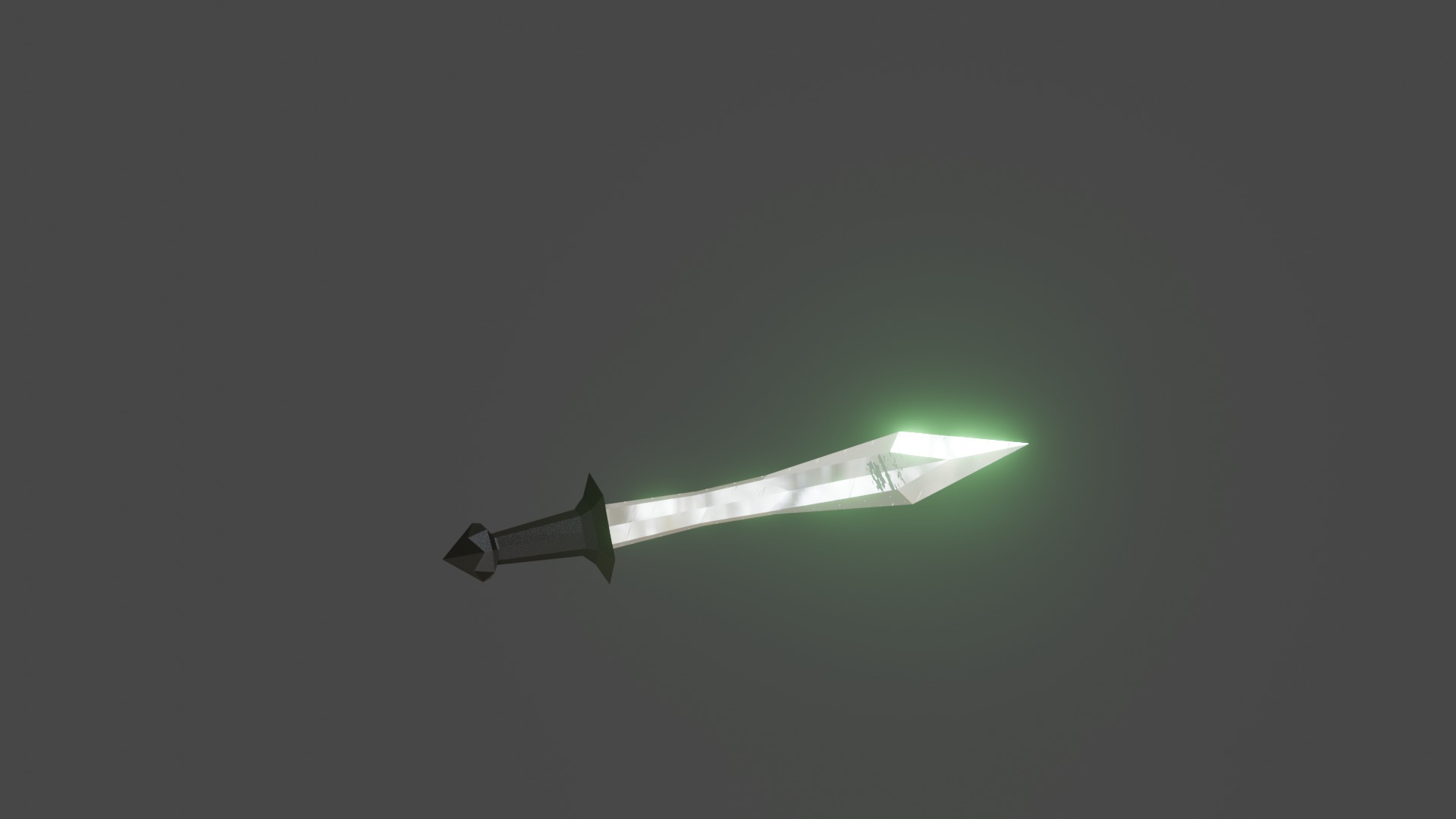 Lowpoly game assets sword Free low-poly 3D model_1