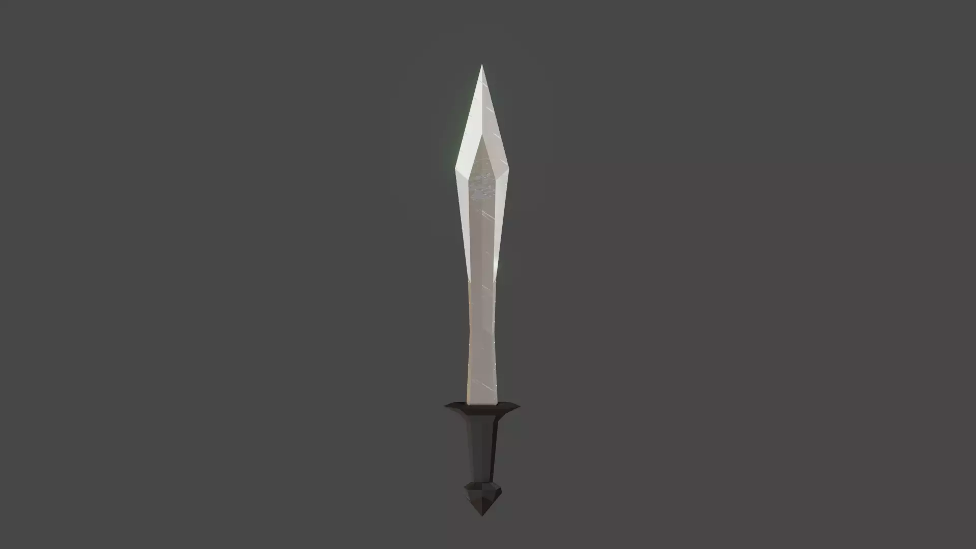 Lowpoly game assets sword Free low-poly 3D model_0