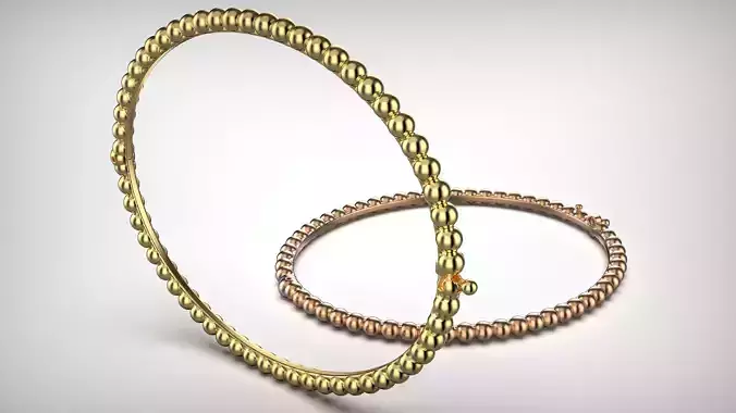 Van Cleef - Perlee pearls bracelets 3D print model