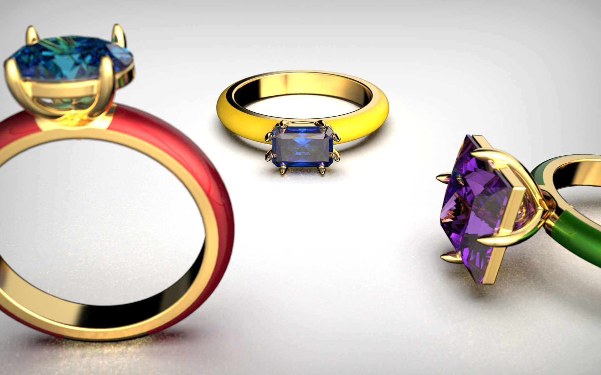 Bendes Ring  3D print model_1