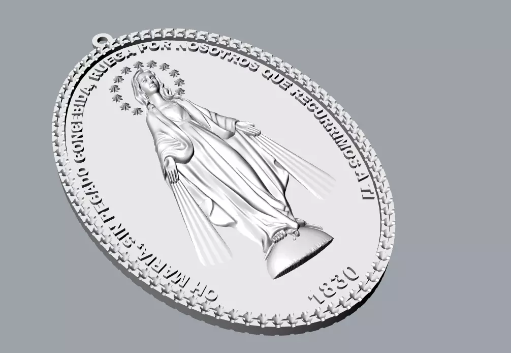Virgen Milagrosa 3D print model_0