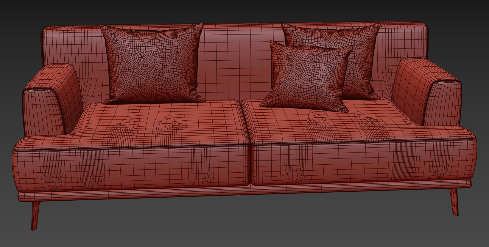 Isaiyah Upholstered Sofa 3D model_4
