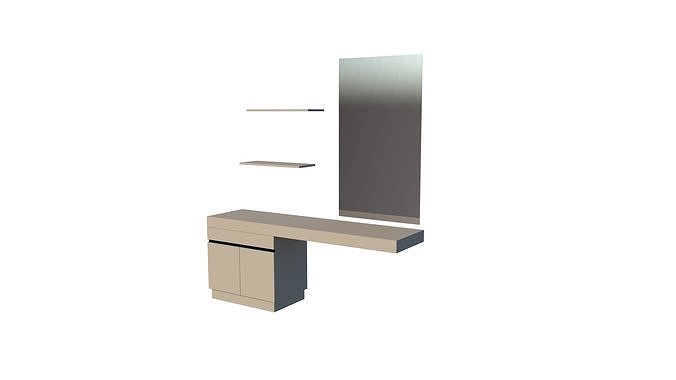 dressing table Free low-poly 3D model