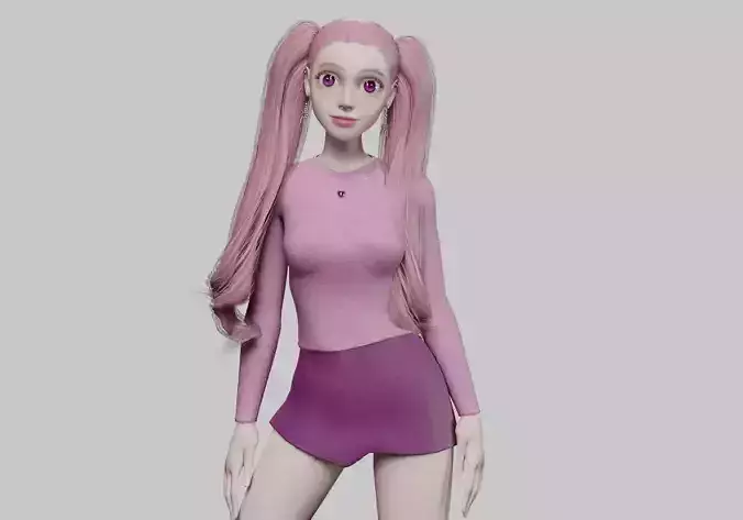 Pretty stylized woman V32343 