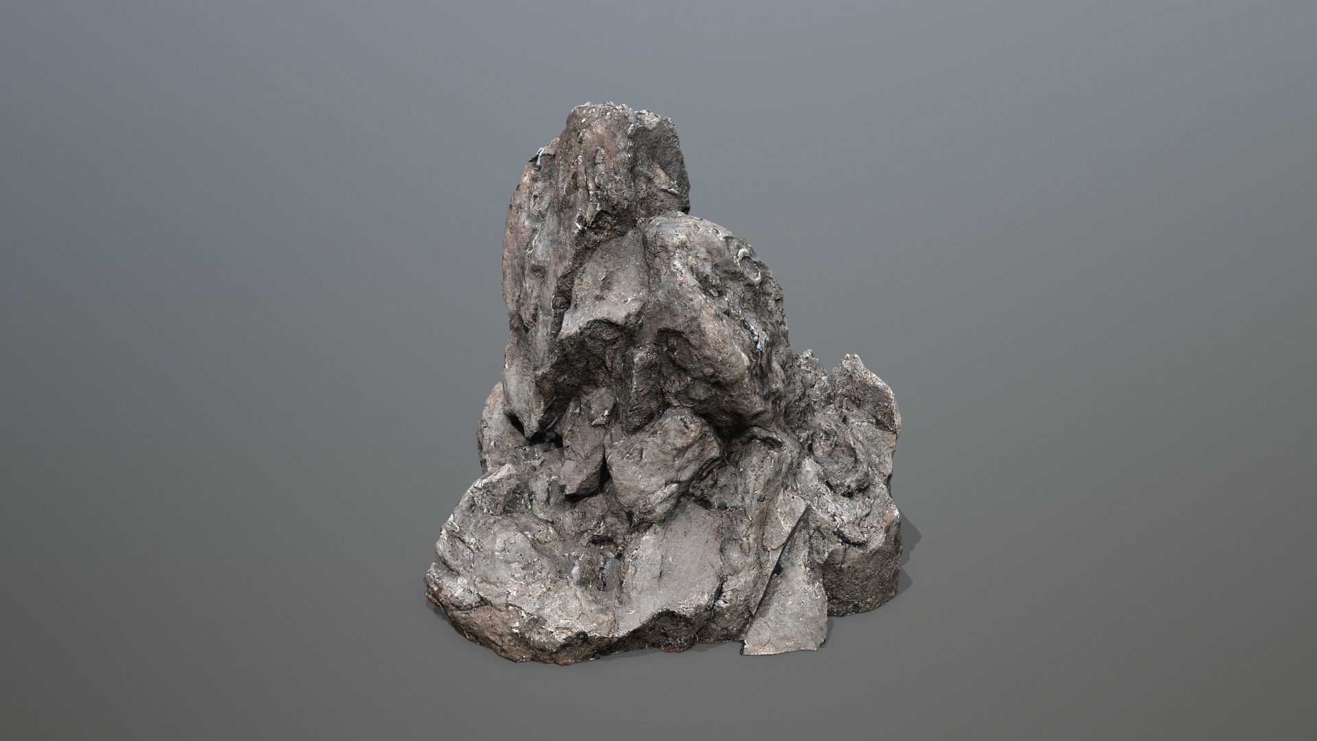 old cliff rocks Low-poly 3D model_16