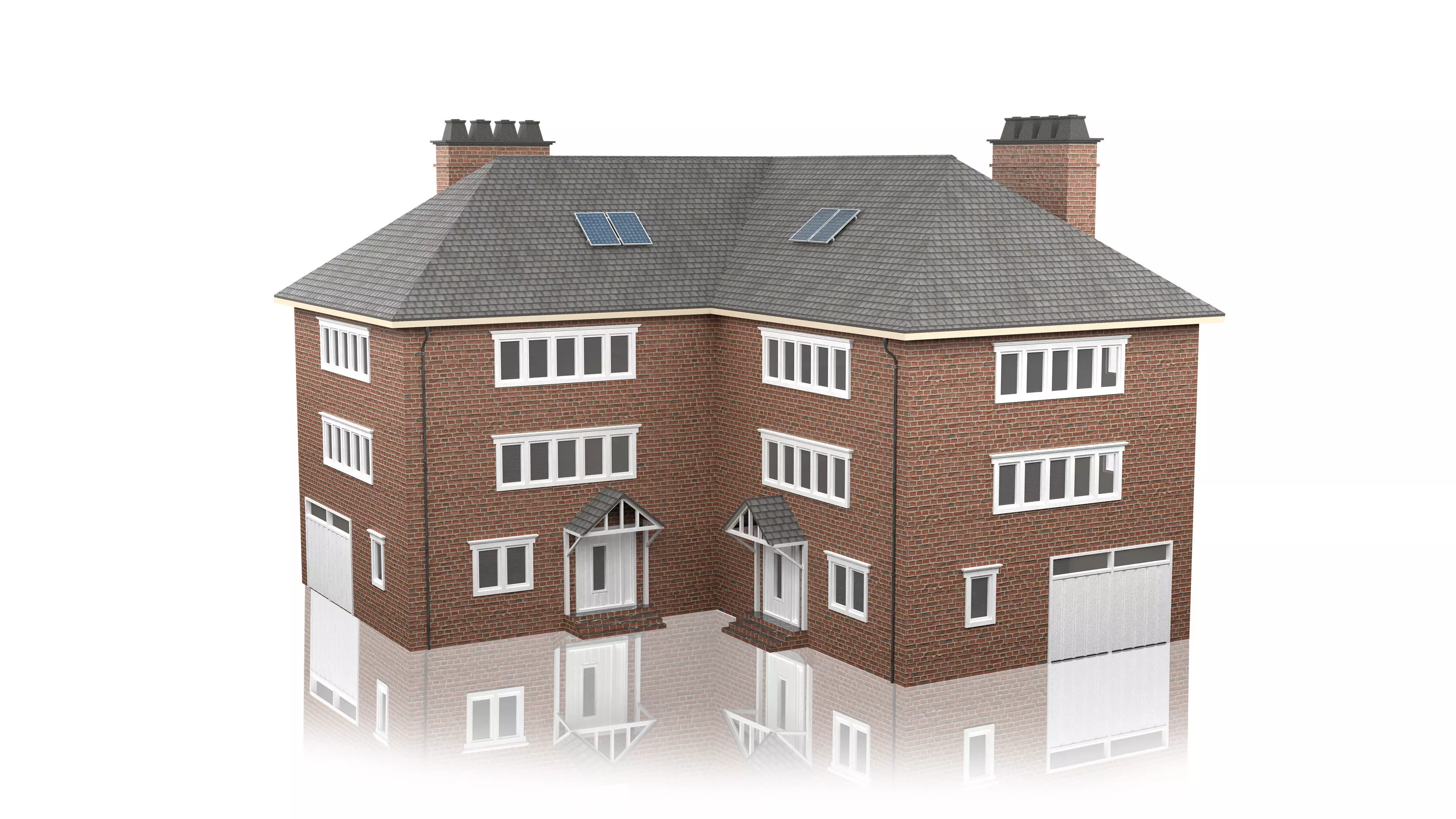 British House Design 10 Low-poly 3D model