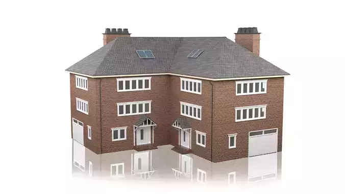 British House Design 10 Low-poly 3D model
