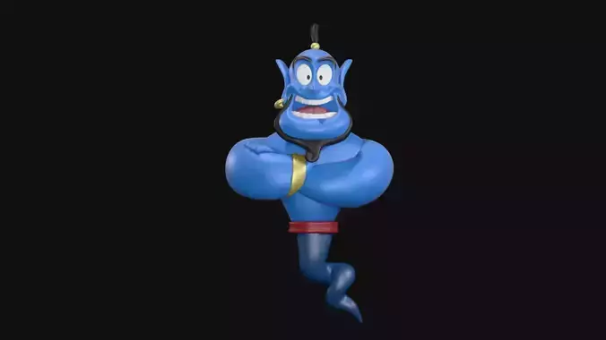 aladdin genie disney 3D print model