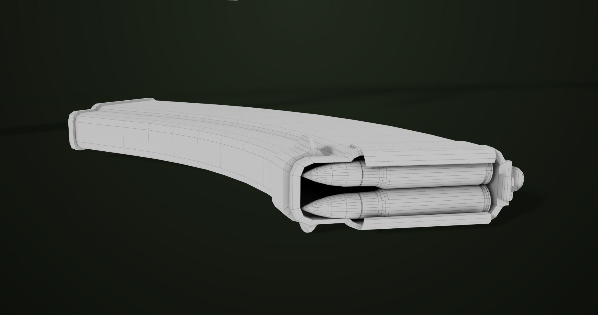 Light Machine Gun 10 Wood All PBR Unity UE Textures Low-poly 3D model_58