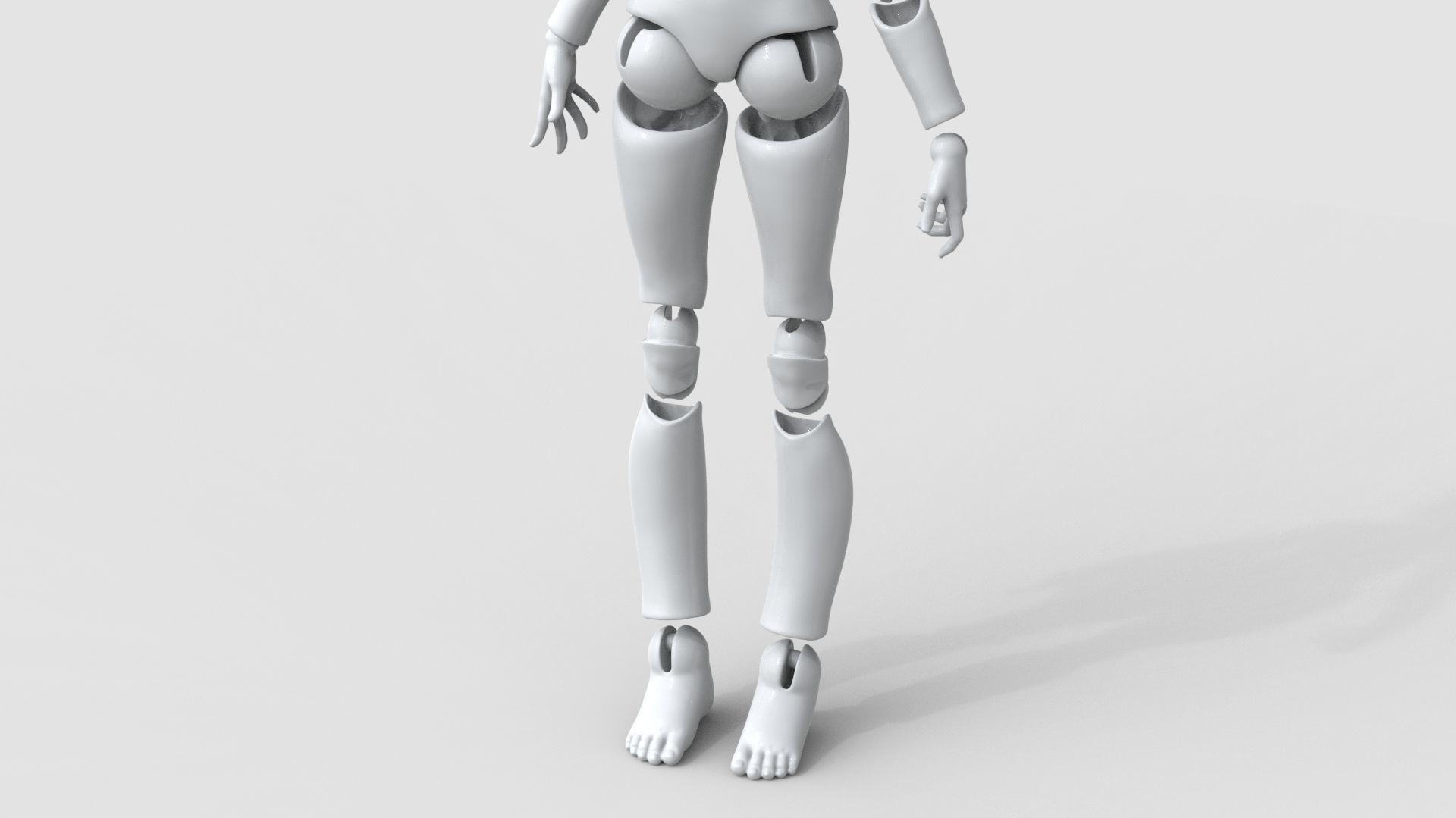 BJD doll Avery ball joint doll 3D print model_14