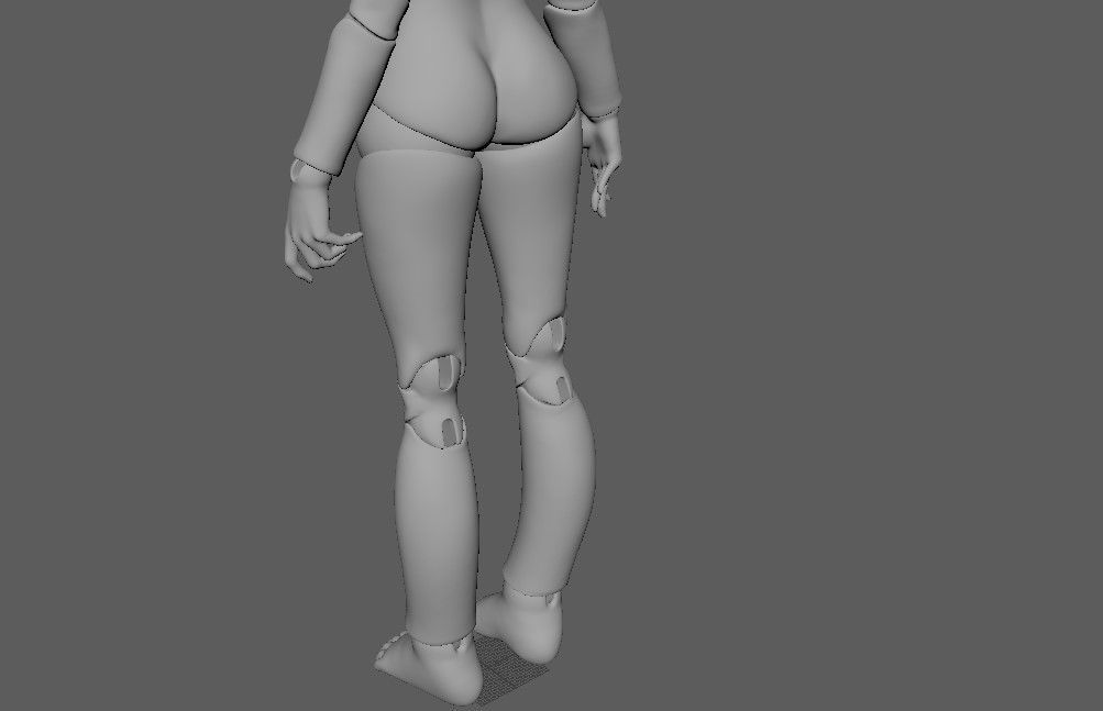 BJD doll Avery ball joint doll 3D print model_25