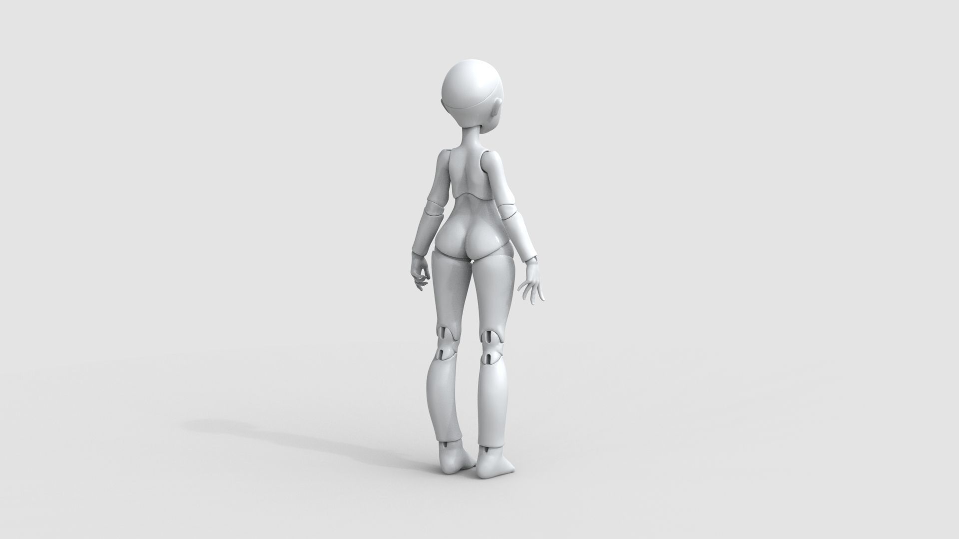 BJD doll Avery ball joint doll 3D print model_10