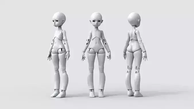 BJD doll Avery ball joint doll 3D print model