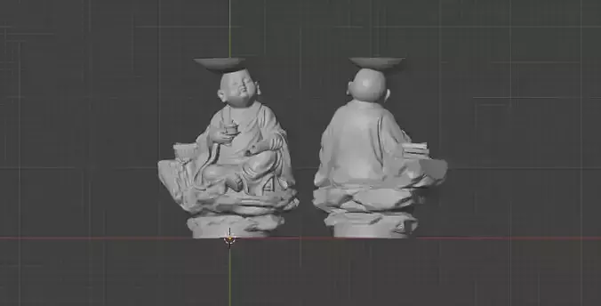 Little monk fountain