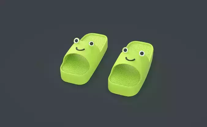 Cartoon Frog Shape Slippers 