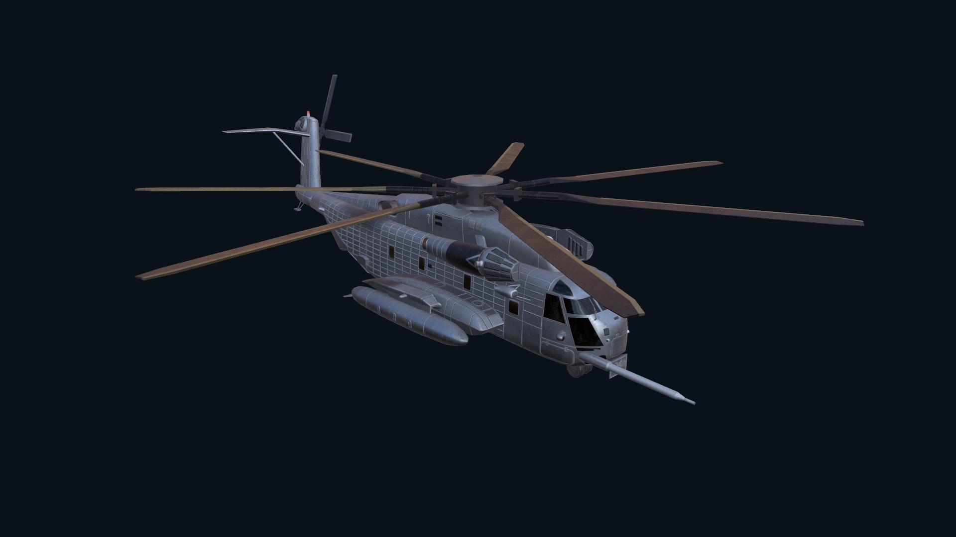 Asset - Army - CH 53E Super Stallion 3D MODEL Low-poly 3D model_7