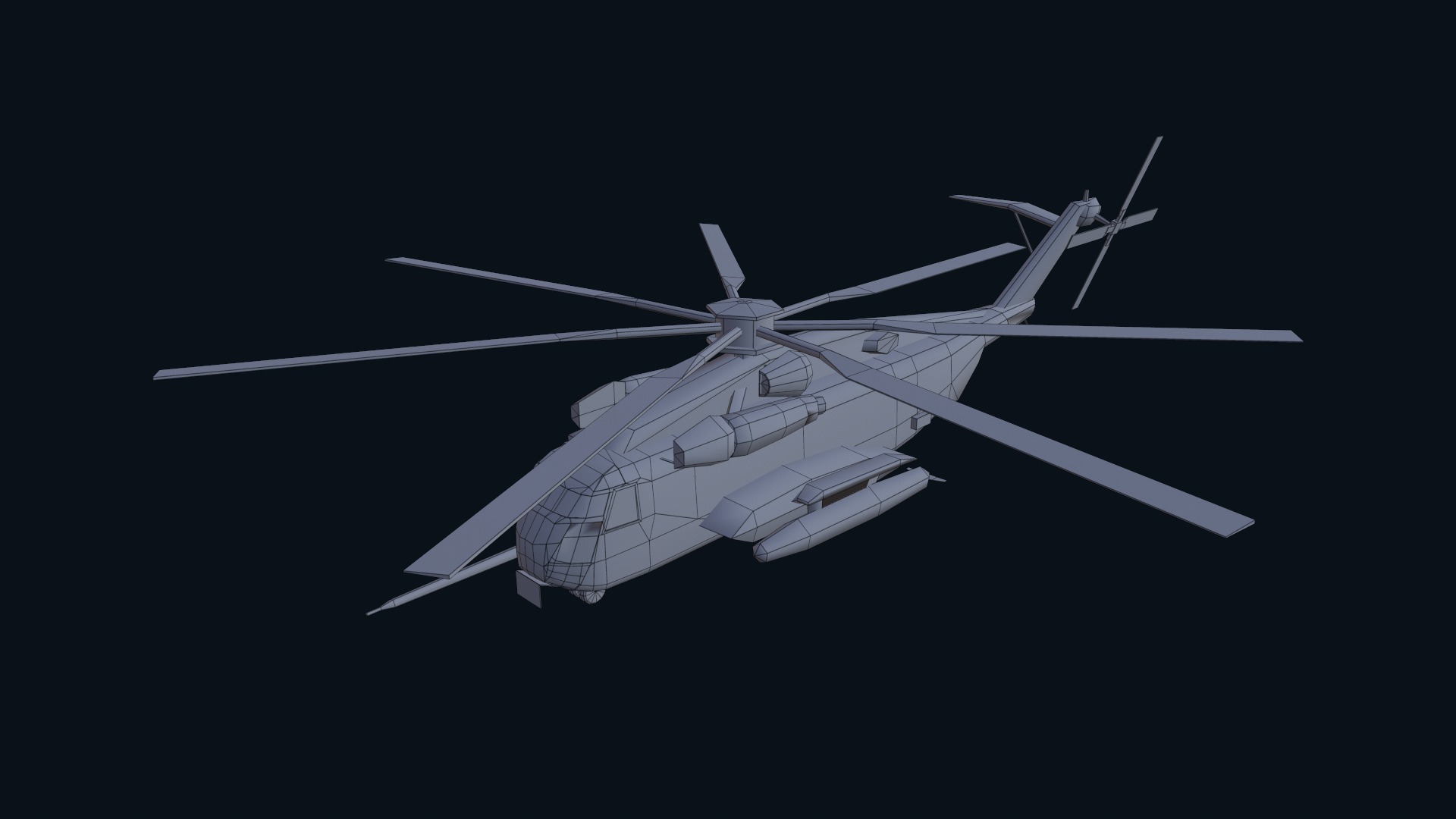 Asset - Army - CH 53E Super Stallion 3D MODEL Low-poly 3D model_46