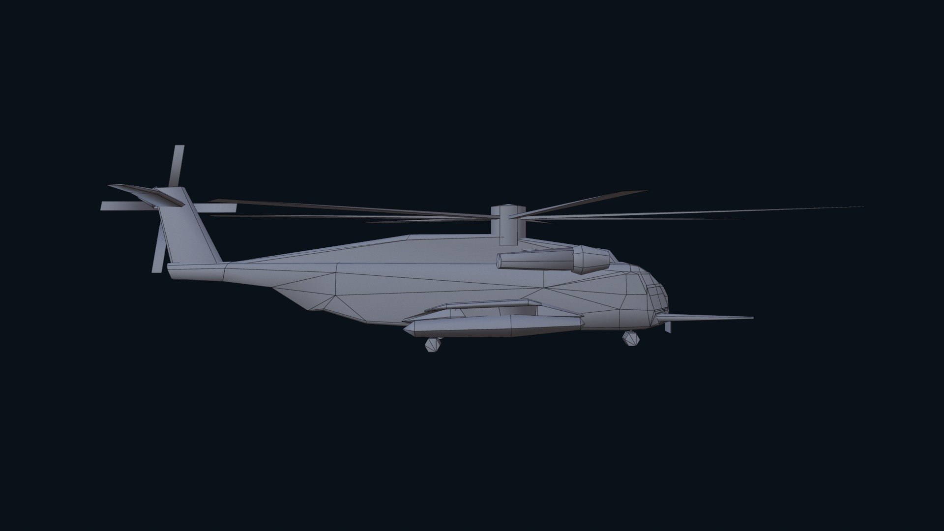 Asset - Army - CH 53E Super Stallion 3D MODEL Low-poly 3D model_53