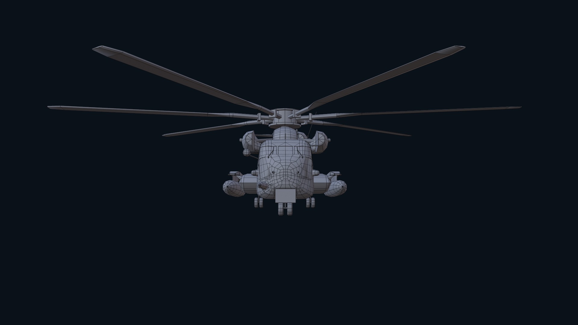 Asset - Army - CH 53E Super Stallion 3D MODEL Low-poly 3D model_39