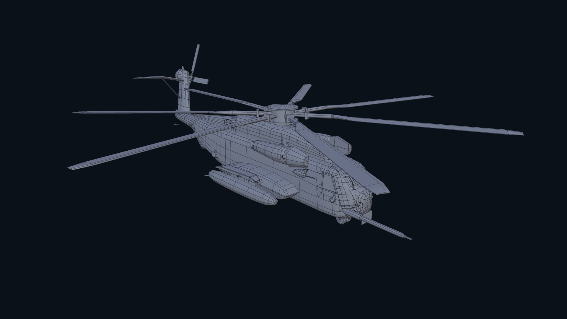 Asset - Army - CH 53E Super Stallion 3D MODEL Low-poly 3D model_37