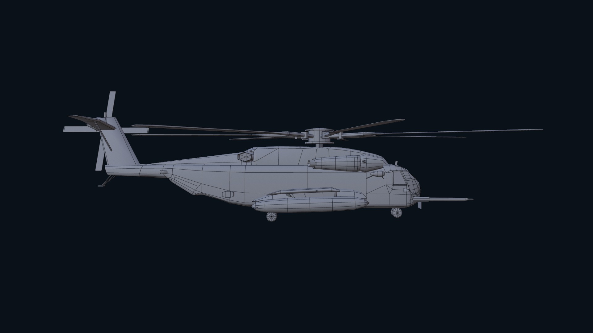 Asset - Army - CH 53E Super Stallion 3D MODEL Low-poly 3D model_43