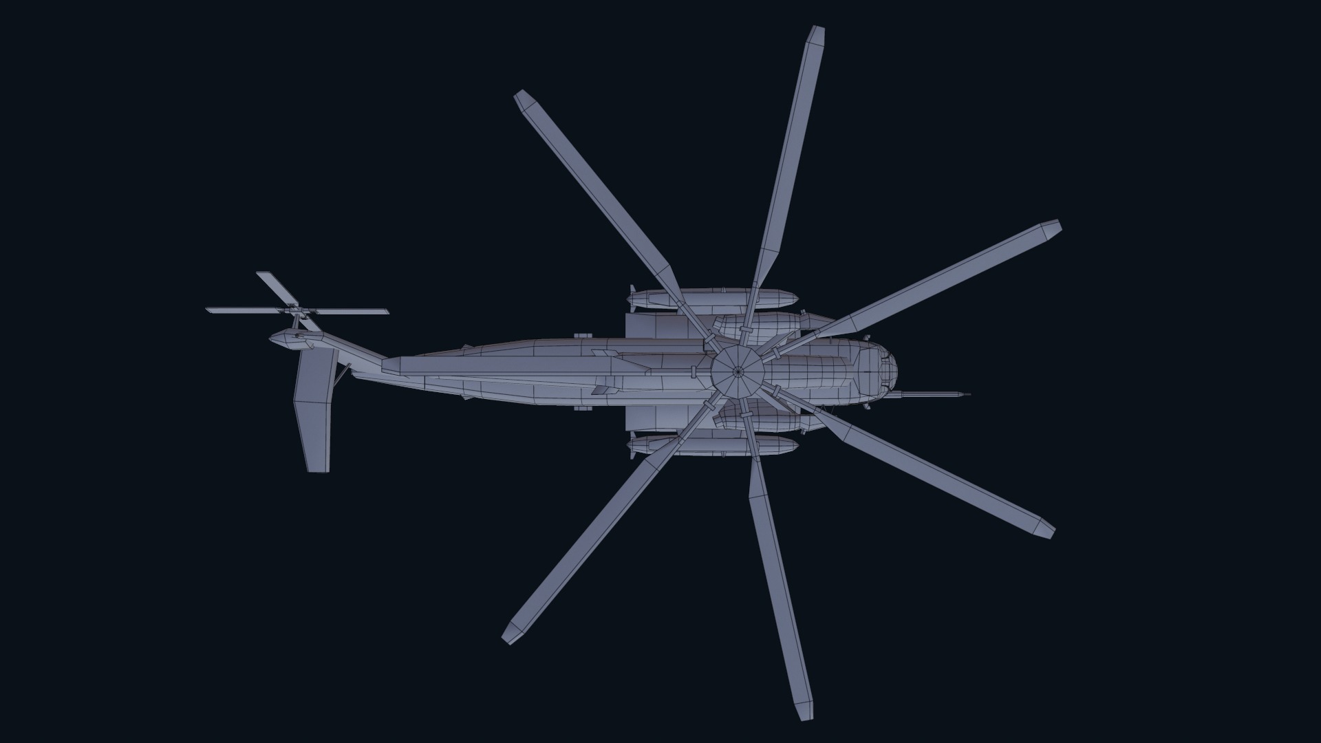 Asset - Army - CH 53E Super Stallion 3D MODEL Low-poly 3D model_45