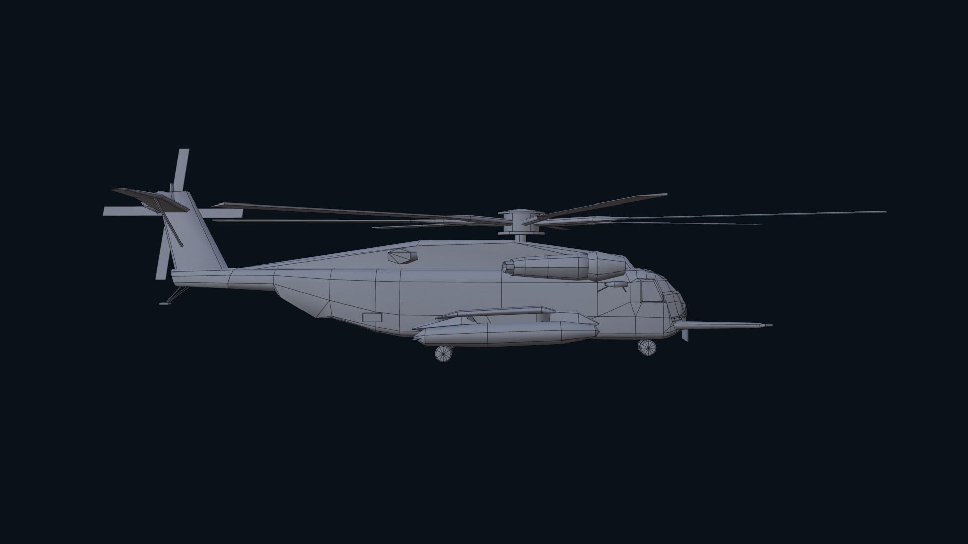 Asset - Army - CH 53E Super Stallion 3D MODEL Low-poly 3D model_48