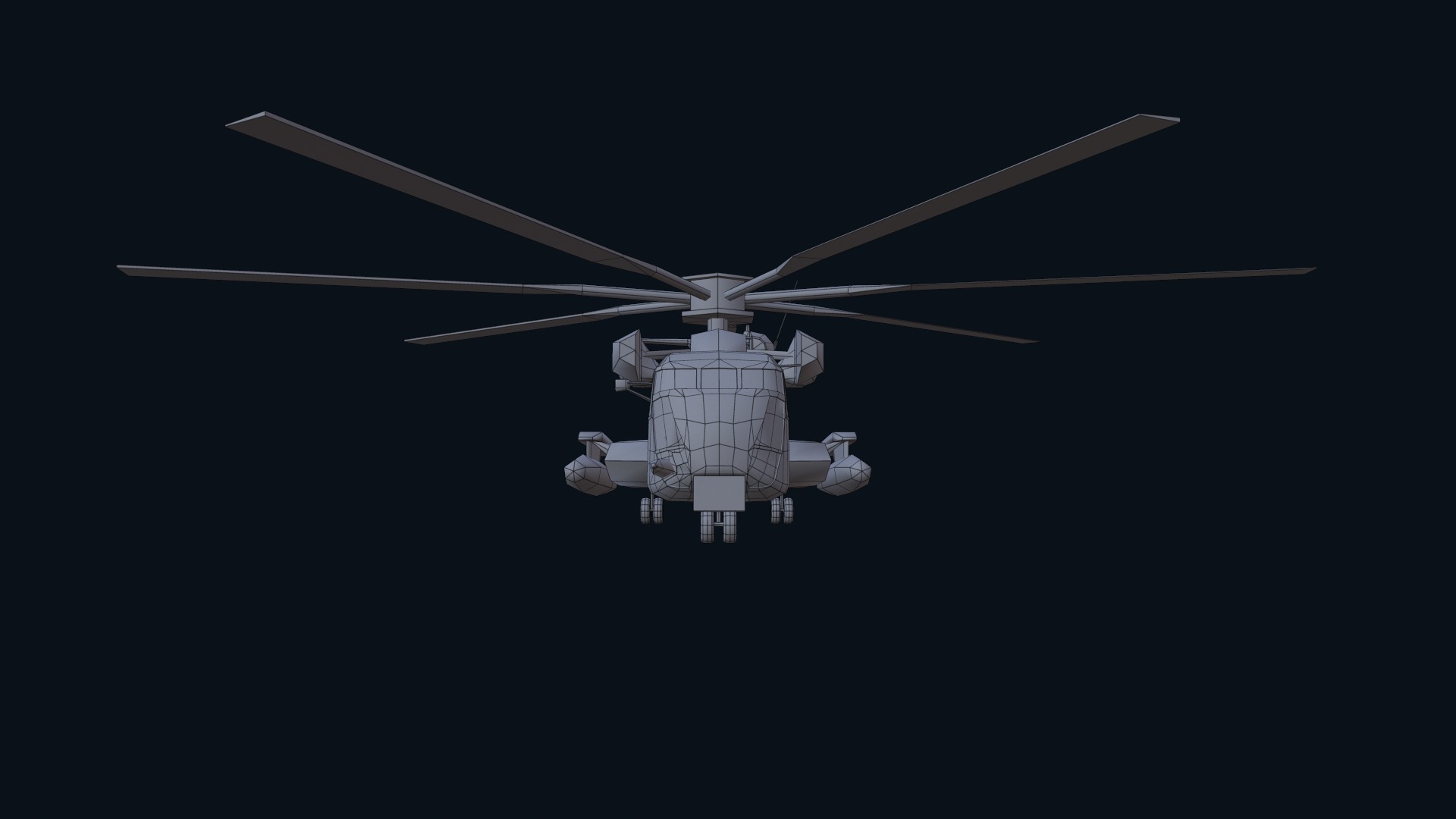 Asset - Army - CH 53E Super Stallion 3D MODEL Low-poly 3D model_49