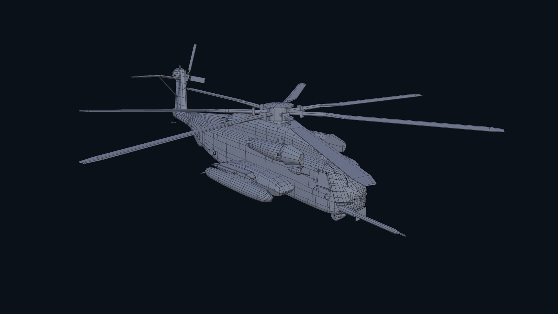 Asset - Army - CH 53E Super Stallion 3D MODEL Low-poly 3D model_32