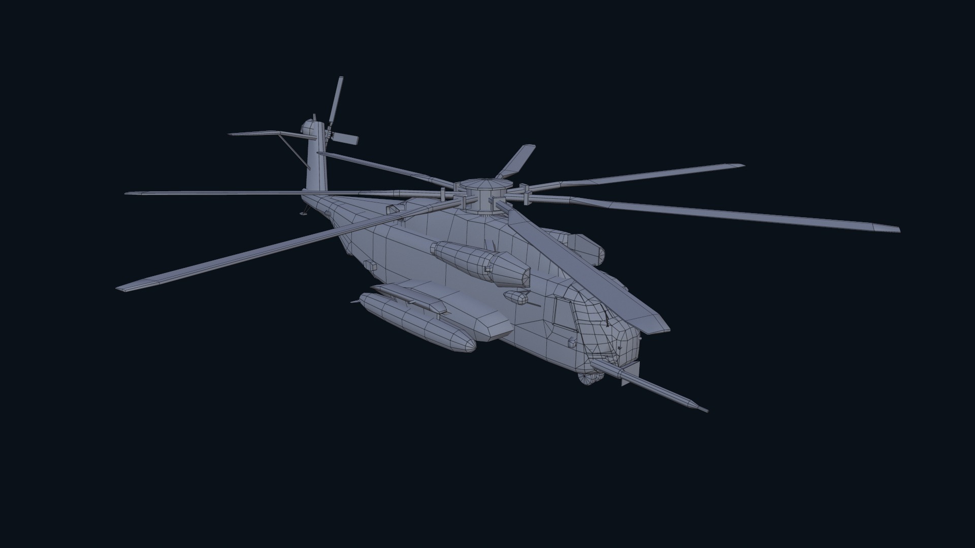 Asset - Army - CH 53E Super Stallion 3D MODEL Low-poly 3D model_42