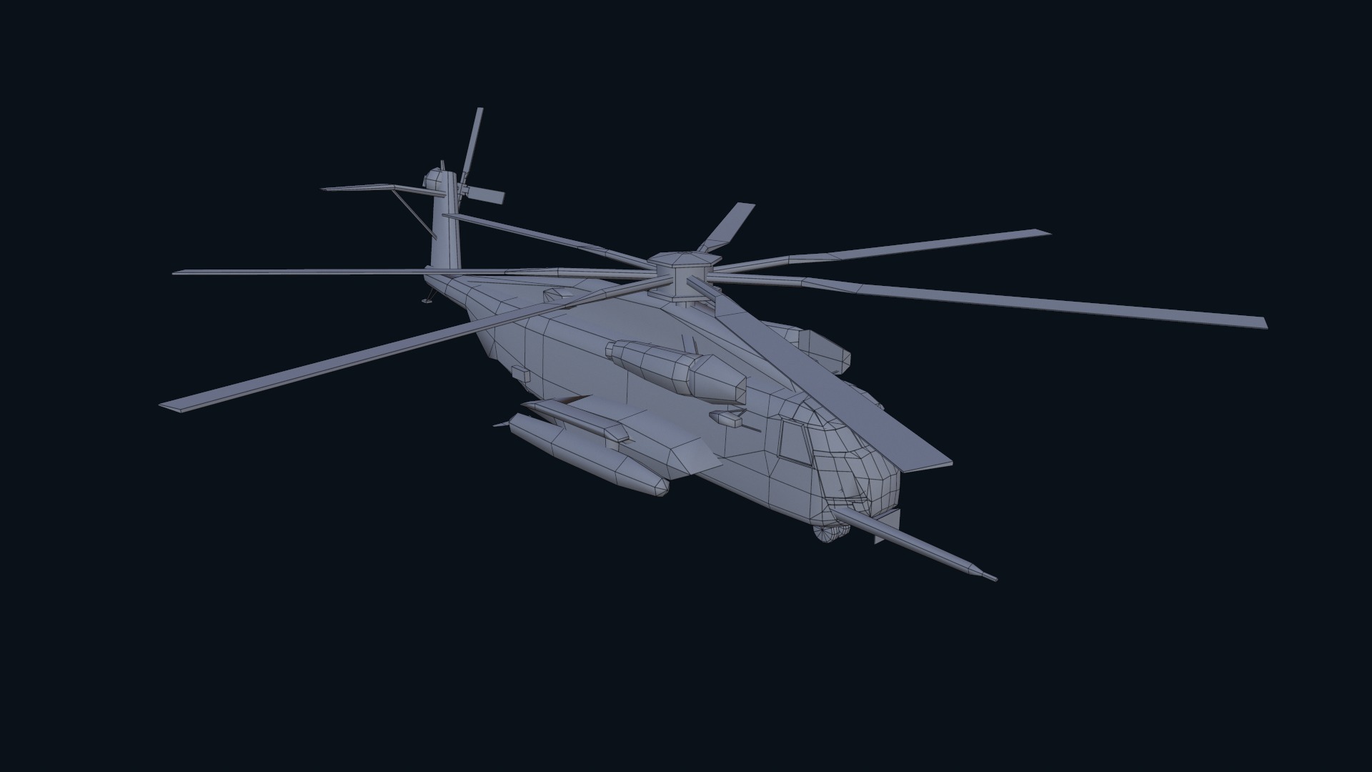 Asset - Army - CH 53E Super Stallion 3D MODEL Low-poly 3D model_47