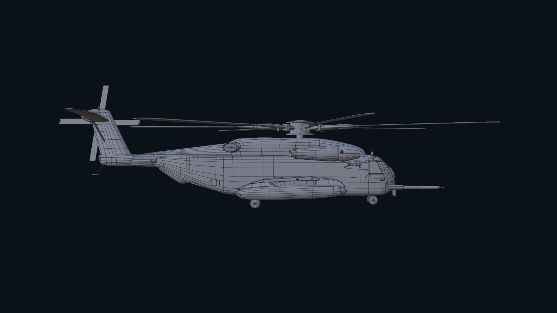 Asset - Army - CH 53E Super Stallion 3D MODEL Low-poly 3D model_33