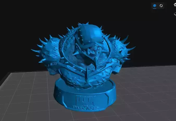 Battle knight Bust Doom The Dark Ages  3D print model