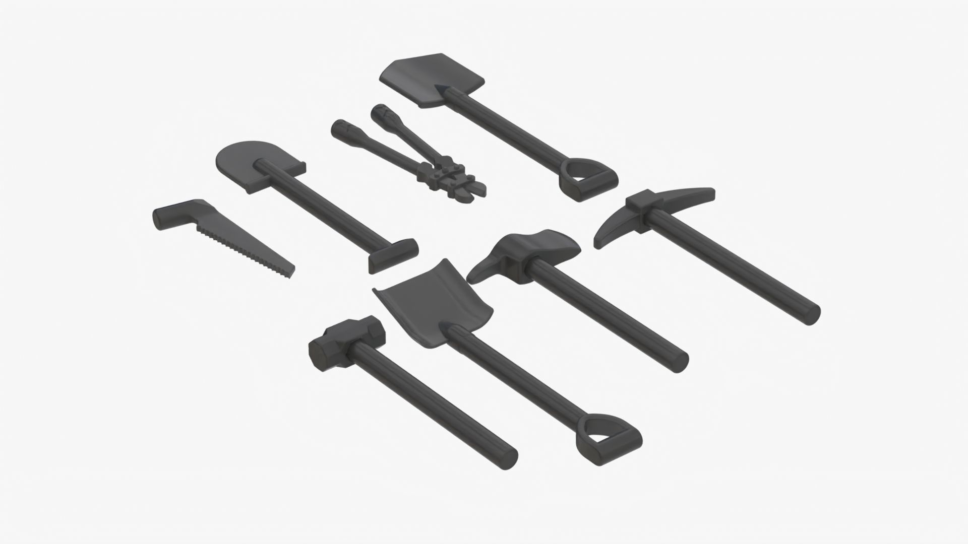 Lego Tools Collection 3D model_4