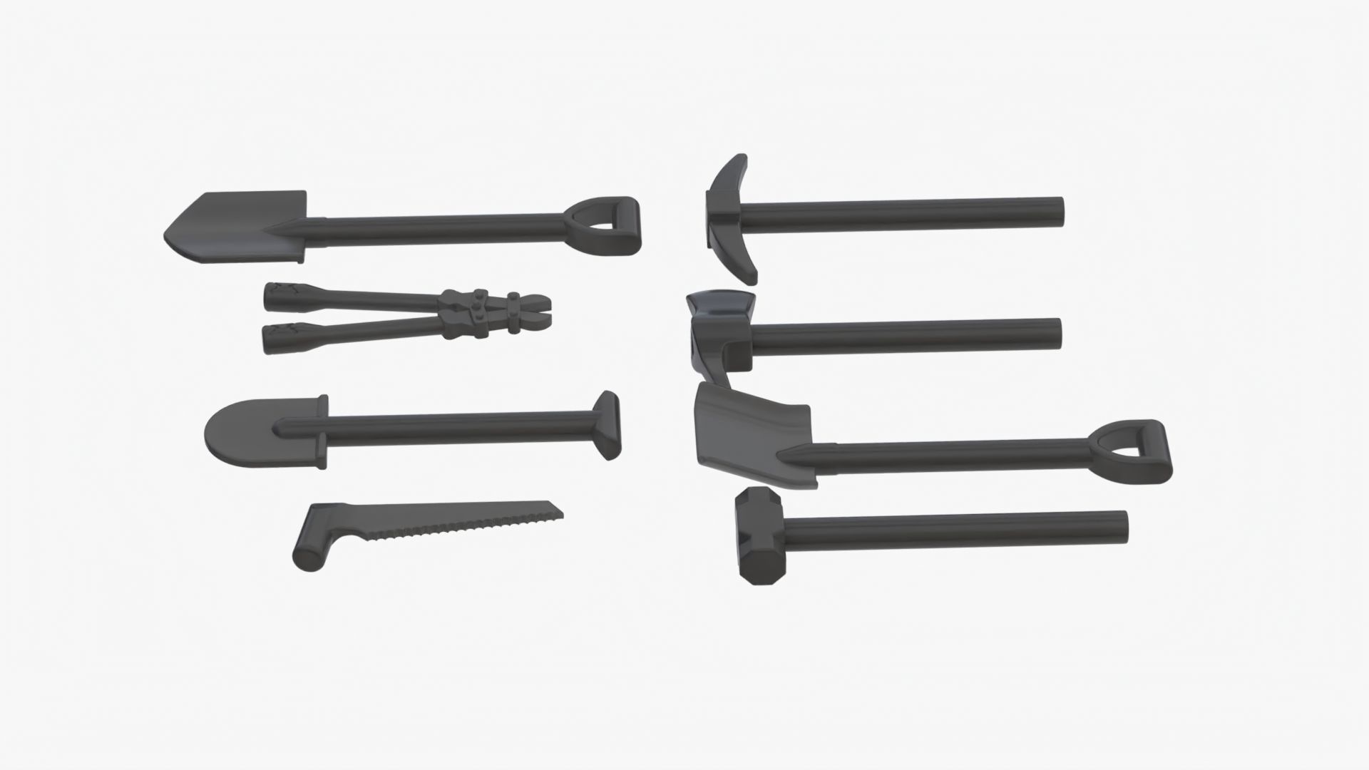 Lego Tools Collection 3D model_3