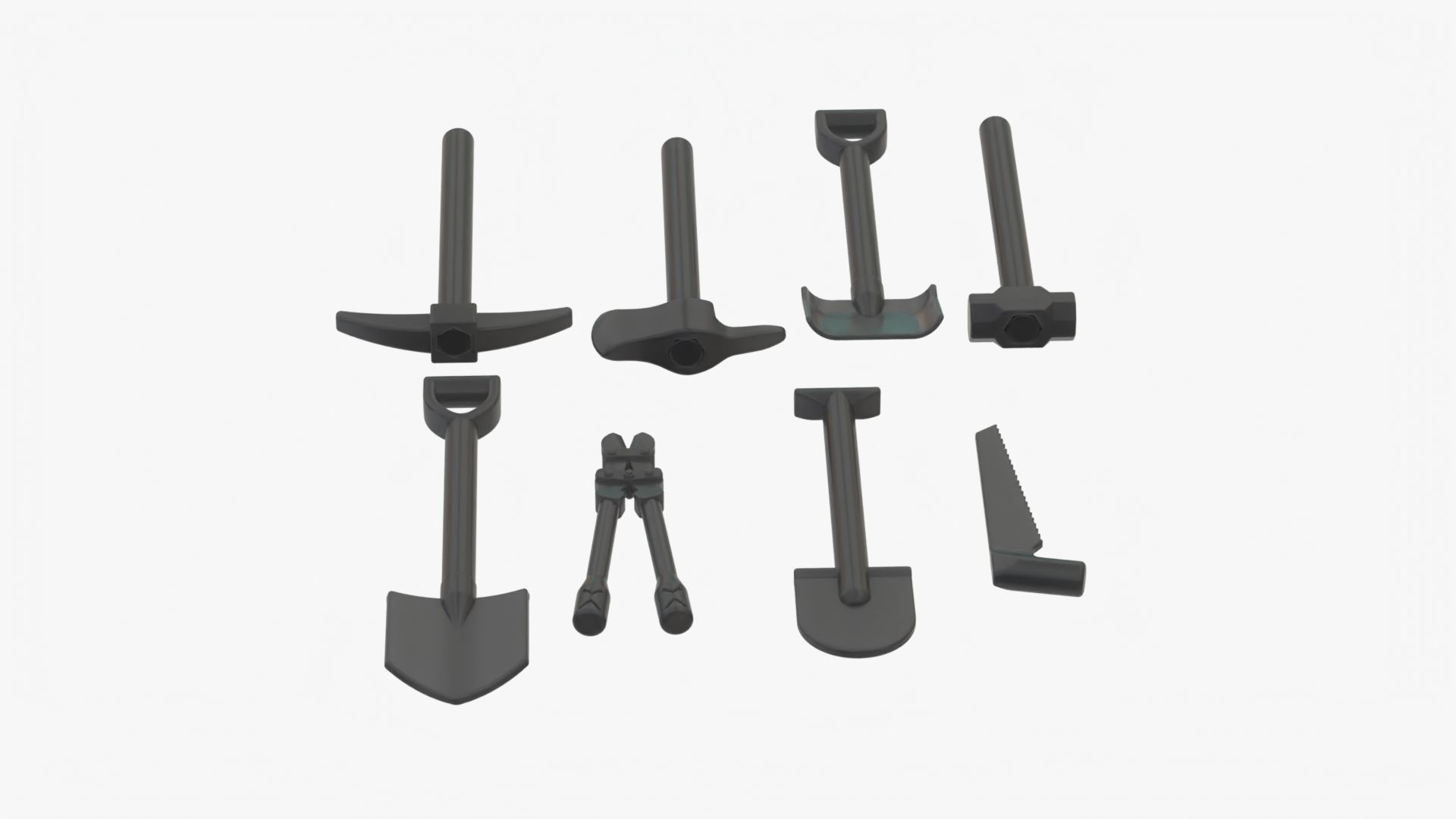 Lego Tools Collection 3D model_1